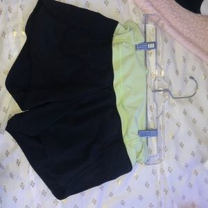 Navy blue lululemon speed up shorts